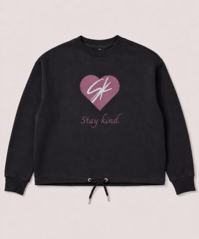 Pullover Yoga schwarz stay kind Soul.Kick