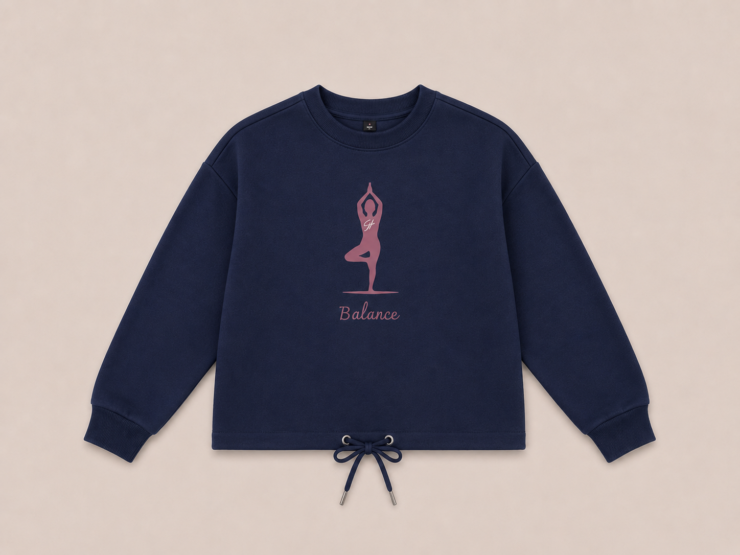 Oversize Sweahtshrit navi Balance vorne